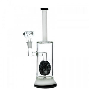 14MM Joint 12" Tall with Silicone Storing Compartment Hand Made White