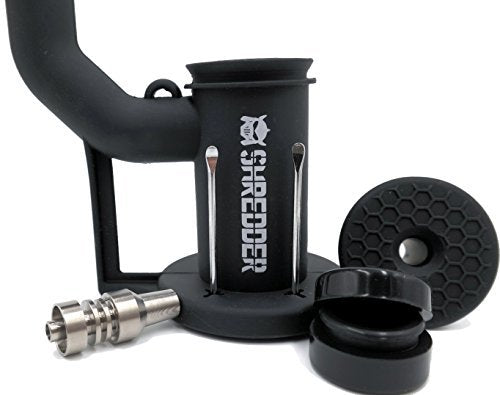 SHREDDER420 WAX-DESTROYER - The OilRigger, for Wax, Concentrates (Black)