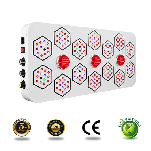 LED Grow Light for Indoor Plants Seedling Veg and Flower Dimmable Full Spectrum COB Growing Lights BloomBeast 13 Band 3 Dimmers A1280 1280W for Greenhouse and Hydroponic(Super Bright)