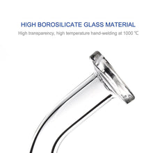 S-WEEK Hand made Thick Water Pipes Glass Filter Tall 7.8 Inchs Joint 14 mm (Clear)