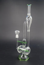 Fancy-Bridal Glass Fliter Cup Pipes 34cm Tall 14.5mm Joint Hand made (Green)