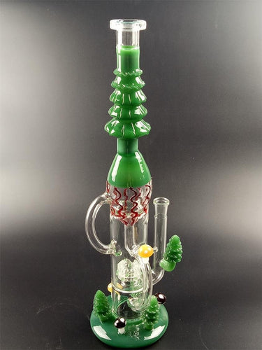 Fancy-Bridal Glass Fliter Cup Pipes 42cm Tall 14.5mm Joint Hand made (Green)