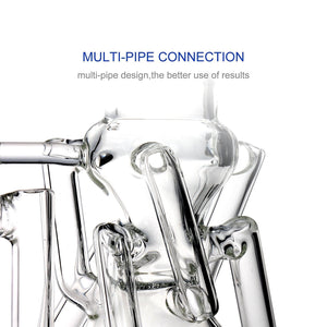 S-WEEK Hand made Thick Water Pipes Glass Filter Tall 7.8 Inchs Joint 14 mm (Clear)