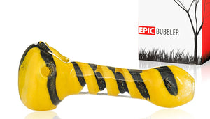 Epicbubbler 5 Inch Yellow-Black Premium Thick And Durable Hand Spoon