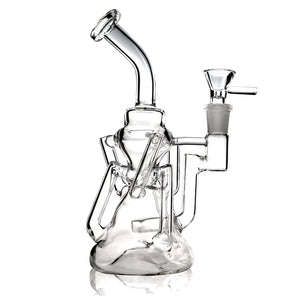 S-WEEK Hand made Thick Water Pipes Glass Filter Tall 7.8 Inchs Joint 14 mm (Clear)