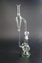 Fancy-Bridal Glass Fliter Cup Pipes 34cm Tall 14.5mm Joint Hand made (Green)