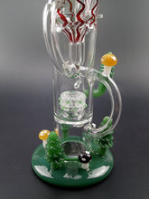 Fancy-Bridal Glass Fliter Cup Pipes 42cm Tall 14.5mm Joint Hand made (Green)