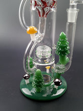 Fancy-Bridal Glass Fliter Cup Pipes 42cm Tall 14.5mm Joint Hand made (Green)