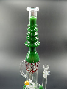 Fancy-Bridal Glass Fliter Cup Pipes 42cm Tall 14.5mm Joint Hand made (Green)